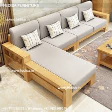 wooden sofa without cushion with
