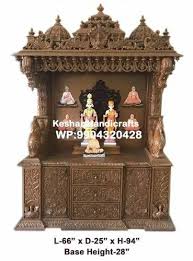 wooden temple for home pooja mandir