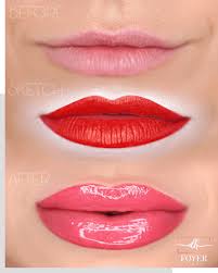 permanent make up lips tattooing and