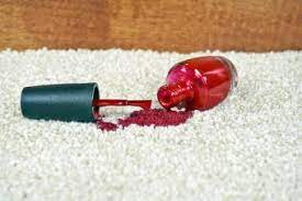 nail polish out of carpet clothes
