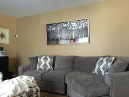 wall colors with gray couch