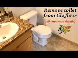 remove replace toilet from tile floor