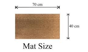 personalised coir door floor mat