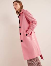 Belted Trench Coat Pink Boden Uk