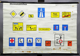 Details About Vintage Wall Chart Picture Poster Decoration Traffic Road Signs Driving School