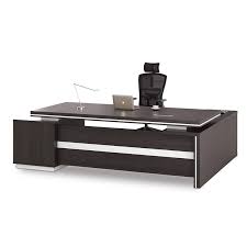 Executive desks the furnishings you use at work can create a better environment and comfortable organized home office desks play a large part in helping productivity to remain high. Xander Executive Office Desk With Left Return 2 49m Black White Office Furniture Desks Modern Furniture