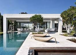 LA House Modern Minimalist Exterior Design With Plenty Of Greenery -  InteriorZine gambar png