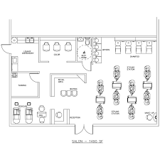beauty salon floor plan design layout