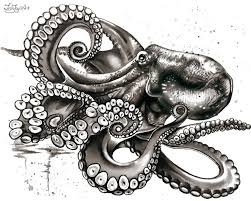 Mosaic Octopus Abstract Sea Life