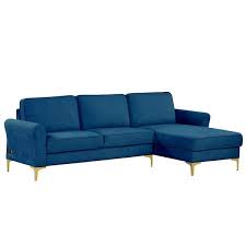Laurel Sectional Sofa Navy Blue Lifestyle Solutions