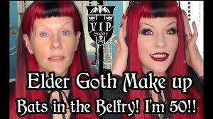 elder goth make up holy bats in the