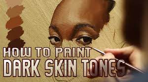 color theory how to paint dark skin