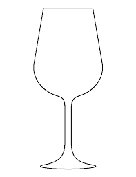 Wine Glass Template Glass Stencil