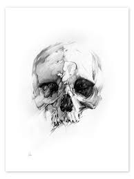 skull print by alexis marcou posterlounge