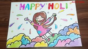 Charming chalk drawings of disney. Holi Festival Pictures For Drawing Novocom Top