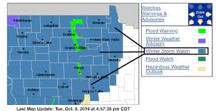 October Blizzard Likely In North Dakota First Twin Cities