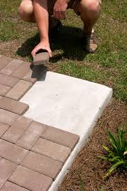 how to properly install 1 pavers over