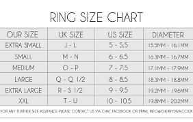 Ring Size Chart Ring Size Conversion Chart Uk To Us Mm