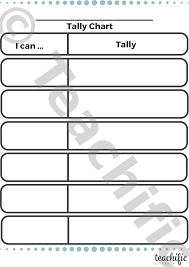Tally Charts Make Your Own Student Version Teachific