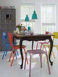 Multi Colored Dining Chairs A Playful