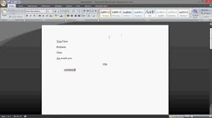 Microsoft Word How To Set Up Mla Format 2013 Youtube