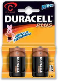 duracell plus power battery alkaline c