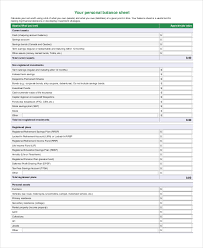 Simple Balance Sheet 20 Free Word Excel Pdf Documents Download