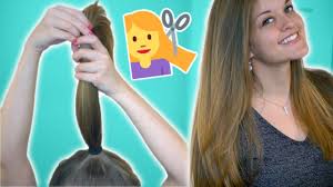 In this video i show a cute versatile soft long layer haircut simplified to ensure anyone can do it. How To Cut Your Hair In Layers Ponytail Method Typikelly Youtube