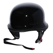 Tcmt Dot Motorcycle Half Face Helmet Gloss Black For Chopper Cruiser Scooter Biker For Motocross Offroad Street Dirt Bike Xl Size