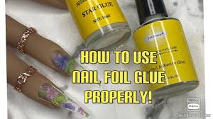 how to use amazon nail foil glue