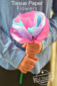 how to make flowers out of tissue paper