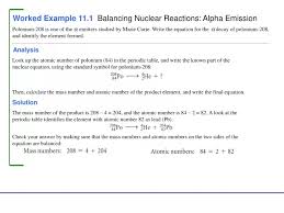11 1 Balancing Nuclear Reactions