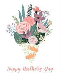 Happy Mothers Day. Vector template with ...