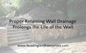 Proper Retaining Wall Drainage Prolongs