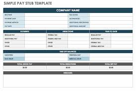 free pay stub templates smartsheet