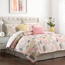 Mosaic Mix Blush Pink Comforter Set