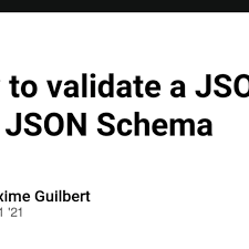 a json file with json schema