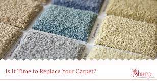 carpet replacement or carpet cleaning