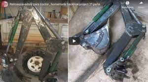 homemade tractor backhoe attachment
