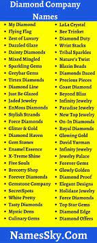 diamond company names 680 cool