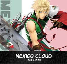 Takahiro sakurai reprises his role as cloud in all regions, albeit via recycled voice clips from super smash bros. Mexico Cloud Super Smash Bros Ultimate Mods