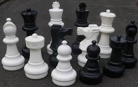 garden chess set 640mm king new