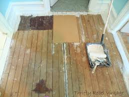 painting a wood floor and a faux fix