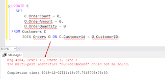 an overview of the sql server update join