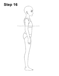 With this super simple drawing instruction, we will show you how to draw an anime body easy and quick. How To Draw A Manga Girl Full Body Side View Step By Step Pictures How 2 Draw Manga