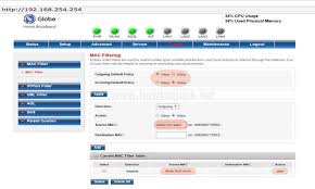 How to block wifi user pldt. Globe Dsl Prolink Router Modem Mac Filtering Allow And Deny Howtoquick Net