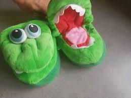 Details About Stompeez Opening Green Dragon Kids Child Slipper Shoe Stuffed Animal Size M