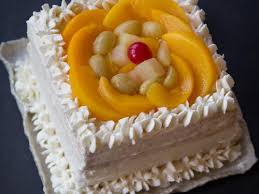 chinese bakery fruit sponge cake