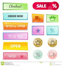 Web Elements Shop Buttons Buy Element Cart Business Banner
