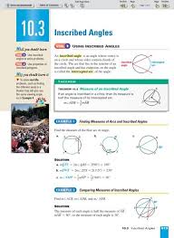 10 3 inscribed angles nexuslearning net